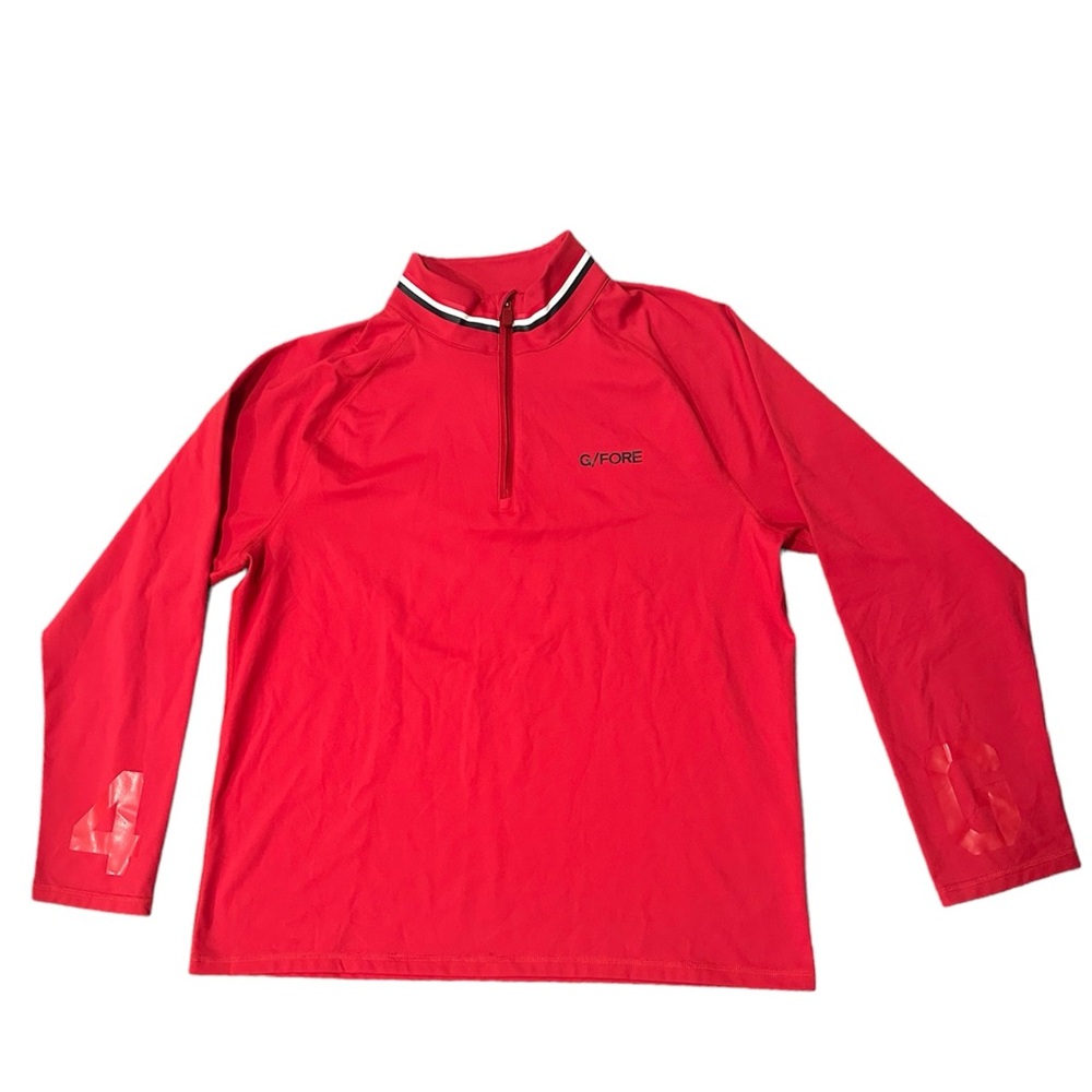 G/Fore G4 Red Mens  1/4 Zip golf Pullover XL